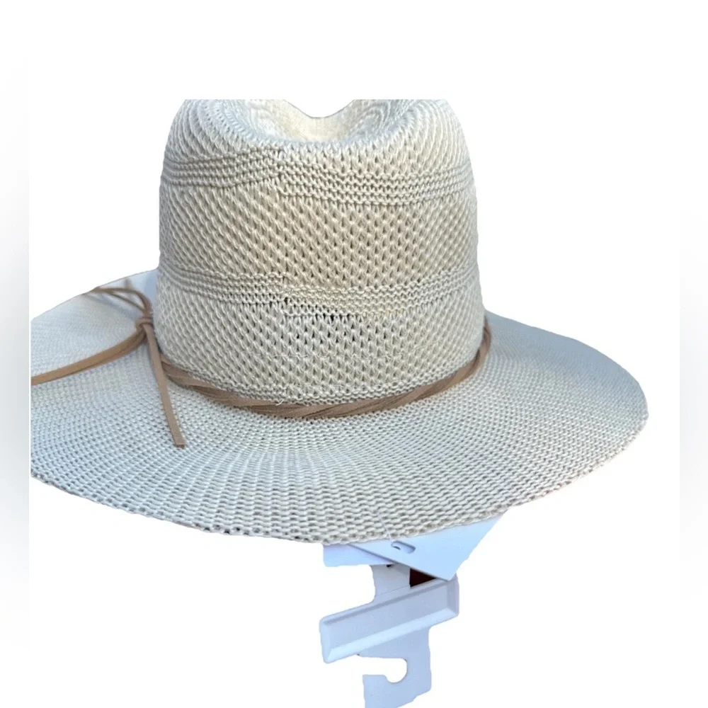 New Steve Madden Ivory Wide Brim Sun Hat Western Beach Nordstrom Coastal Cowgirl